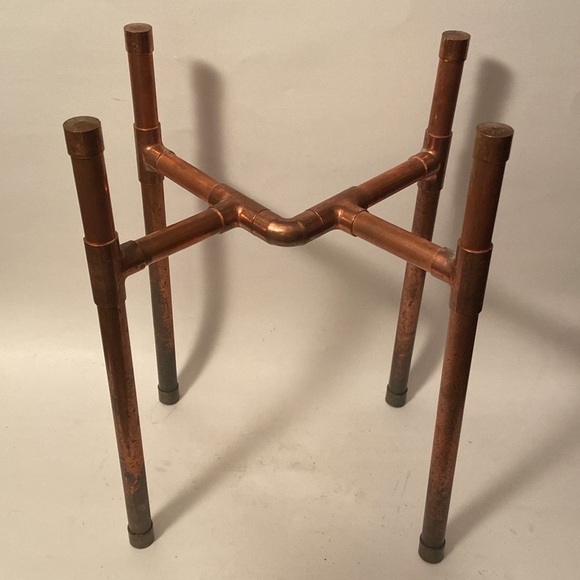 Handcrafted | Accents | Hand Made Copper Pipe Industrial Table ...